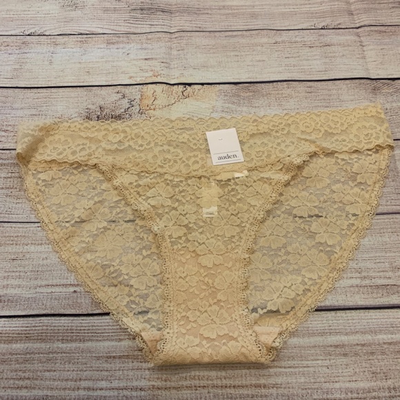 Women's All Over Lace Bikini Beige Underwear - Auden - Size XLarge - 3 pairs - Picture 3 of 11